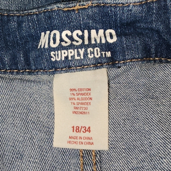 EUC Massimo Supply Co. Distressed Denim Mini Skirt - Picture 2 of 4